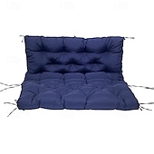 baratos Cobertura de Sofa-Almofada de assento de balanço grossa para balanço externo, almofadas de reposição para balanço de varanda de 2 ou 3 lugares, verde