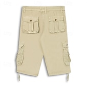 economico Classico-Per uomo Bermuda Pantaloncini cargo Shorts Shorts da Spiaggia Shorts da Lavoro Coulisse alla gamba Multi-tasche 6 tasche Semplice Lunghezza al ginocchio Casuale Quotidiano All'aperto Vacanza