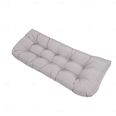 abordables Housse de canapé-Coussins de chaise d&#039;extérieur, coussin de banc en mousse à mémoire de forme imperméable et rembourré pour balançoire, causeuse, meubles de patio 130*50