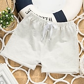 billiga Underdelar-Barn Pojkar Shorts Ensfärgat Andningsfunktion Mjukt Shorts Utomhus Grundläggande Svart Vit Gul Mid midja