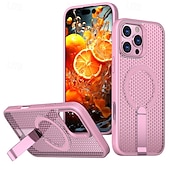 Χαμηλού Κόστους iPhone Θήκες-τηλέφωνο tok Για iPhone 17 Pro Max 17 Air 16 15 14 Pro Max Plus 16e 13 12 11 Pro Max Πίσω Κάλυμμα Θήκη μαγνητικής προσρόφησης με βάση στήριξης Υποστήριξη ασύρματης φόρτισης Σταντ ποδηλάτου