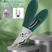 preiswerte Persönliche Pflege &amp; Gesundheit-Nagelknipser mit abgeschrägtem Adlerschnabel, langer Griff, breite Backenöffnung, spritzwassergeschützter, abgeschrägter Nagelknipser, drei Sets abgeschrägter Adlerschnabel-Nagelknipser, für dicke