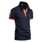 levne Pánské sportovní polo-Pánské polo tričko s krátkým rukávem, 2 ks, ležérní, s klopou, pohodlné, s ozdobným potiskem &amp;vyšívané základní letní polo tričko regular fit