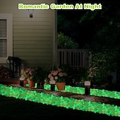  100 ks bling svítící kameny svítící zahradní oblázky třpytivé světelné kameny svítící kameny do zahrady, venkovní svítící kameny na trávník, terasu, chodník, příjezdovou cestu