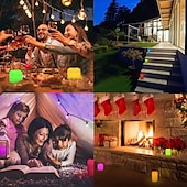 cheap Candle Lights-Set of 3 LED Candle lights Multi-Color Changing Real Wax Ivory Pillar Candles (4&#039;&#039; 5&#039;&#039; 6&#039;&#039;) with 18-Key Remote and Timer Control Realistic Flameless Flicker Mode Battery Operated Mood Light Wedding Holiday Decor