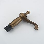 economico Rubinetti per lavandino bagno-Rubinetto per lavabo - Classico / Ampia diffusione Ottone Antico / Nichel spazzolato Rubinetto a tre fori Due maniglie tre foriBath Taps