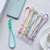 baratos Cordões de telefone e pulseiras-alça de pulso para celular com clipe removível – cordão curto e fofo para capa de celular