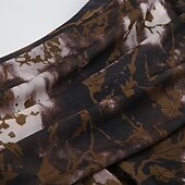 preiswerte Grafische Röcke-Damen Rock Mode Boho Midi Mittlere Hüfthöhe Röcke Blumen Unregelmäßiger Saum Druck Mikroelastisch Urlaub Straße Braun Sommer Polyester