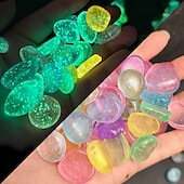  100 ks bling svítící kameny svítící zahradní oblázky třpytivé světelné kameny svítící kameny do zahrady, venkovní svítící kameny na trávník, terasu, chodník, příjezdovou cestu