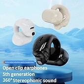 お買い得  ワイヤレスヘッドホン-オープンイヤークリップBluetoothヘッドフォンワイヤレススポーツイヤフォンアクティブノイズキャンセリングステレオサウンド長持ちバッテリーBluetooth 5.3ランニング＆ワークアウト用