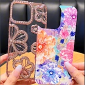 economico Cover per iPhone-Custodia per telefono con motivo floreale sfumato di colore per iPhone 16, 15, 14, 13 e 12 Pro Max, cover posteriore in TPU antiurto