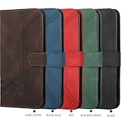 economico Cover per iPhone-Custodia a portafoglio per iPhone 16, 15, 14, 13, 12, 11 Pro Max con chiusura magnetica, cordino, cinturino da polso, scomparti per carte, cover antiurto in pelle PU e TPU.