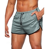 baratos shorts ativos masculinos-Homens calções atléticos Calção Shorts de Corrida Shorts de Academia Esporte Diário Secagem Rápida Alta elasticidade Confortável Bolsos Com Cordão Cintura elástica Tecido Curto Ginástica Casual