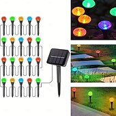 cheap Pathway Lights &amp; Lanterns-Solar Pathway Lights Landscape Lights Bubble Beads Shaped Outdoor Professional Waterproofing Solar String Lights for Path Garden Patio Decorative Creative Lamp