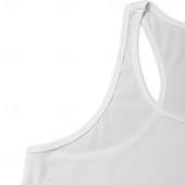 economico Canotte da palestra-Per uomo Canotta Canottiera Senza Maniche Scollo Tondo Girocollo Estate Tinta unica Striscia di Fossa Moda Designer Sportivo A coste Puro All&#039;aperto Casuale Uscire Nero Bianco Blu reale Maglietta Top