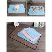 abordables Tapis de Refroidissement-Tapis rafraîchissant pour chien - lit rafraîchissant instantané pour chien &amp;chats non toxiques &amp;tapis rafraîchissant antidérapant lavable en machine pour l&#039;intérieur &amp;utilisation en voyage