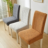 abordables Funda para silla de comedor-Funda para silla de comedor para el hogar, de tela polar, elástica, para el asiento