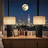 economico Lampade da tavolo e da lettura-Lampada da scrivania ricaricabile tramite USB, lampada da comodino, lampada da notte, lampada da studio, lampada a fungo, lampada da campeggio, ristorante, 1 pz.