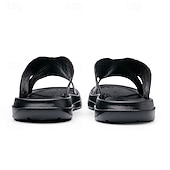 cheap Vacation Sandals-Men&#039;s Copper Faux Leather Slide Sandals with Embossed Crocodile Pattern and Black Cushioned Sole – Stylish Slip-On Sandals for Indoor Lounge, Poolside Relaxation, or Resort Wear