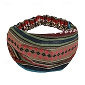 cheap Hair Styling Accessories-Boho Headbands for Women Girls Wide Hippie Hair Accessories Colorful Stripe Head Bands for Women&#039;s Hair Fashion Hairbands Turban Headwraps Non Slip