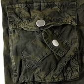 economico Classico-Per uomo Pantaloncini cargo Pantaloncini da esterno Bermuda Pantaloncini da Escursionismo Multi-tasche Gamba Dritta Mimetico Traspirante Indossabile Lunghezza al ginocchio All'aperto Casuale