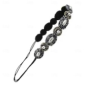 economico Accessori per acconciature-Fasce elastiche con perline e cristalli, per donne e ragazze