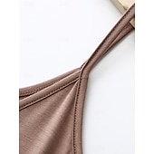 ieftine Top simplu-Pentru femei Camisole Tank Top Culoare solidă Zilnic De Bază Casual Fără manșon Cu Bretele Topuri obișnuite Zilnic Fără Spate Negru Alb Roz Îmbujorat Bleumarin Trifoi Vară