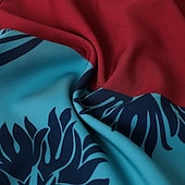 billiga Herrarnas Elite Shorts-Herr Shorts Beach Shorts Snörning Färgblock Andningsfunktion Snabb tork Knelängd Utomhus Semester Hem Semester Etnisk Stil Svart+Grå Mörkröd Elastisk