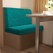 economico Copridivano-Copridivano impermeabile per dinette camper in jacquard a foglie, per esterni, antiscivolo, elasticizzato, per sedili auto e protezione di mobili.