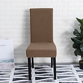 お買い得  ダイニングチェアカバー-2枚のストレッチダイニングチェアカバースリップカバー、ダイニングパーティー用、伸縮性のある防塵シートカバー、ホテル、オフィス、セレモニー、宴会、ウェディングパーティー用