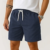 economico Pantaloncini casual-Per uomo Shorts Pantaloncini Estivi Pantaloncini casual Pantaloncini di velluto a coste Tasca Coulisse Elastico in vita Semplice Comodità Traspirante Corto All&#039;aperto Vacanza Canotta sportiva Casual