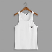 billige Herre Elite T-skjorter &amp; Tank-Herre Grafisk Singleter Vest topp Underskjorte Ermeløs T skjorte 3D-utskrift Crew-hals Skjorte Mote Utendørs Fritid Gate Avslappet Daglig Hvit Vår sommer Klær S M L XL 2XL 3XL