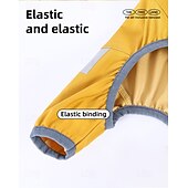 baratos capa de chuva-Capa de chuva para cachorro, capa de chuva impermeável com capuz, capa de chuva refletiva alta para animais de estimação com furo para guia para cães pequenos, médios e grandes