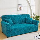 baratos Cobertura de Sofa-Capa elástica para sofá em tecido jacquard, capa elástica para sofá secional em formato de L, capa de canto para sala de estar, 1/2/3/4 lugares