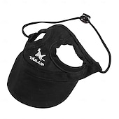 preiswerte Sonnenhut-Hunde-Baseballkappe, Hunde-/Katzen-Sommer-/Strand-Schirmmütze mit Ohrlöchern, verstellbare Welpen-Sonnenhaube, Kopfbedeckung