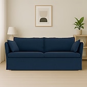 cheap Sofa Cover-Sofa Cover Suitable For BACKSÄLEN Sofa Solid Color Quilted Velvet Slipcovers