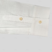 economico Strada-Per uomo Camicia Camicia di lino Camicia Guayabera Camicia Estiva Camicia da Spiaggia Camicia con Bottoni Semplice Vacanza Casuale Bianco Manica Lunga Collo Camp Estate Primavera Abbigliamento Tasca