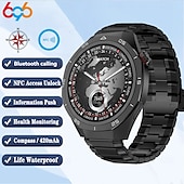 baratos Smartwatch-Relógio inteligente S6Pro 1,62&quot; Bluetooth, rastreador de fitness para homens com bússola, contador de passos, lembrete de chamadas e mensagens, monitor de sono, assistente de voz, à prova d&#039;água IPX, compatível com Android e iOS