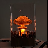 ieftine Lumini decorative-Lampă de noapte 3D în formă de nor de ciupercă, experimentează puterea unei explozii nucleare