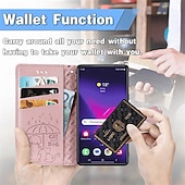 Недорогие Чехлы для Samsung-телефон Кейс для Назначение SSamsung Galaxy S24 S23 S22 S21 Ultra Plus S24 ФЭ А55 А35 А25 А15 5Г S25 Ультра Кошелек для карт Откидная крышка с ремешком на запястье Защита от удара Кот С собакой