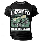 ieftine Tricouri amuzante pentru bărbați-Bărbați Argou amuzant Tricou Manșon scurt Tricou Tipărire 3D Stil Nautic Cămașă Modă Zilnic De Bază Stradă Casual Zilnic Negru Albastru piscină Trifoi Vară Primăvară Îmbrăcăminte S M L XL XXL XXXL