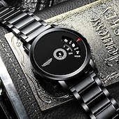 baratos Relógio Automático-Presente de relógio para homens relógio de luxo leve qualidade em aço inoxidável edição coreana relógio de moda à prova d'água