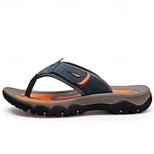 levne Sandály na dovolenou-Pánské outdoorové žabky s T-strap páskem a polstrovanou podrážkou, odolný vzor, sportovní vzhled pro dospělé, vhodné pro plážové aktivity, turistiku, použití u bazénu, letní dovolenou