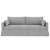 preiswerte Sofabezug-Sofabezug passend für Hyltarp-Sofa, einfarbig, gesteppte Polyester-Schonbezüge
