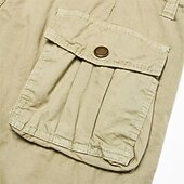 economico Classico-Per uomo Bermuda Pantaloncini cargo Shorts Shorts da Spiaggia Shorts da Lavoro Coulisse alla gamba Multi-tasche 6 tasche Semplice Lunghezza al ginocchio Casuale Quotidiano All'aperto Vacanza