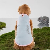 preiswerte Kühlweste &amp; Shirt-Hunde-Shirts, schnelltrocknende, weiche, dehnbare Haustier-T-Shirts mit reflektierendem Etikett, Tanktop, ärmellose Weste, Sonnenschutz, Hundekleidung für große Hunde