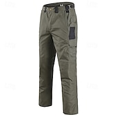 preiswerte Cargohosen-Herren Cargo-Hosen Hose Knöpfe Mehrere Taschen Einfach tragbar Outdoor Täglich Campen und Wandern Mode Klassisch Schwarz Grün