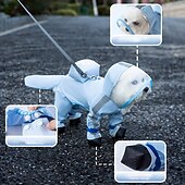 お買い得  レインコート-小型犬用レインコート &amp;レインシューズセット、Dリング付き反射犬用ジャケット、子犬用レインコートとレインブーツセット（小型犬用）