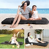 abordables Fundas de asiento para coche-Colchón de aire para coche, colchón de aire multifuncional, para viajes al aire libre, camping, para Land Rover 5, con dos almohadas y bomba de aire.
