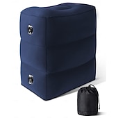 economico Attrezzatura da Campeggio-Cuscino da viaggio gonfiabile per bambini e adulti, cuscino da aereo regolabile in altezza per dormire in viaggio, adatto per l&#039;ufficio